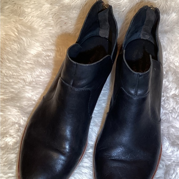 Kork-ease skye  Black Leather ankle boots size 10 - Picture 3 of 7
